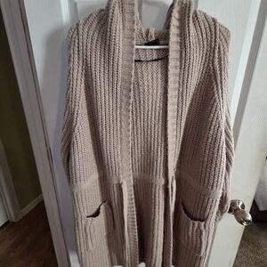 Torrid Beige Knit Cardigan Sweater